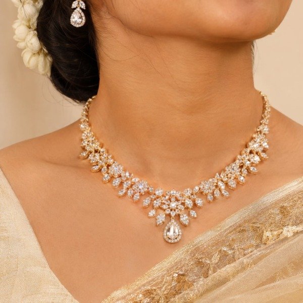 AD Stone Necklace Set
