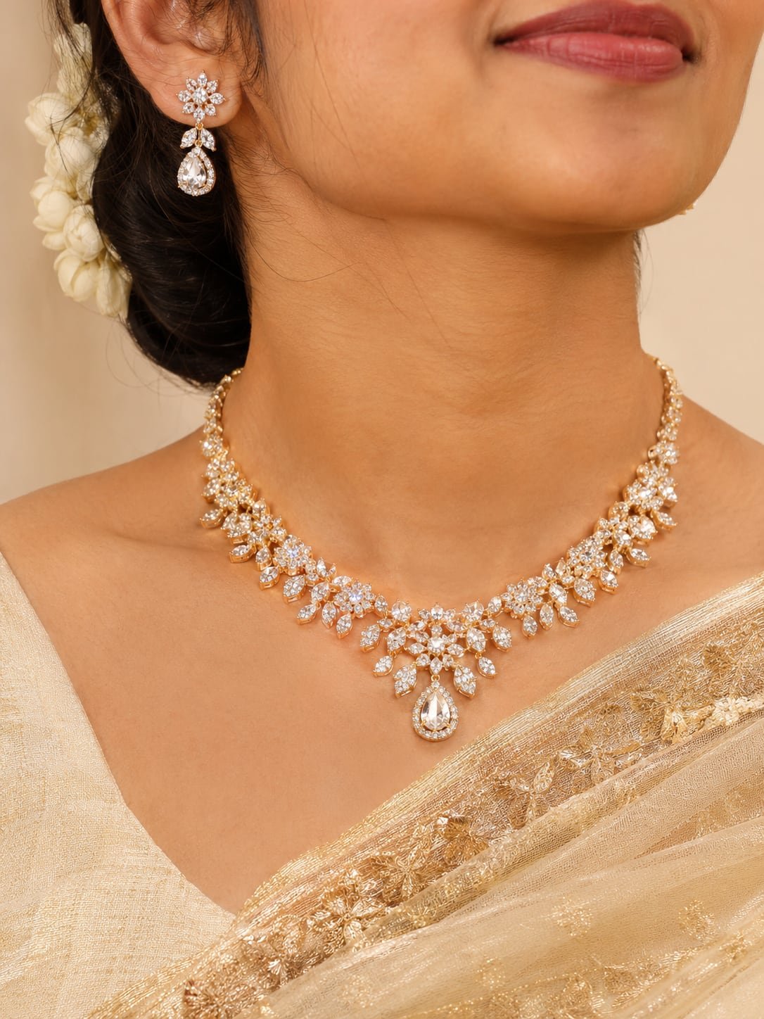 AD Stone Necklace Set