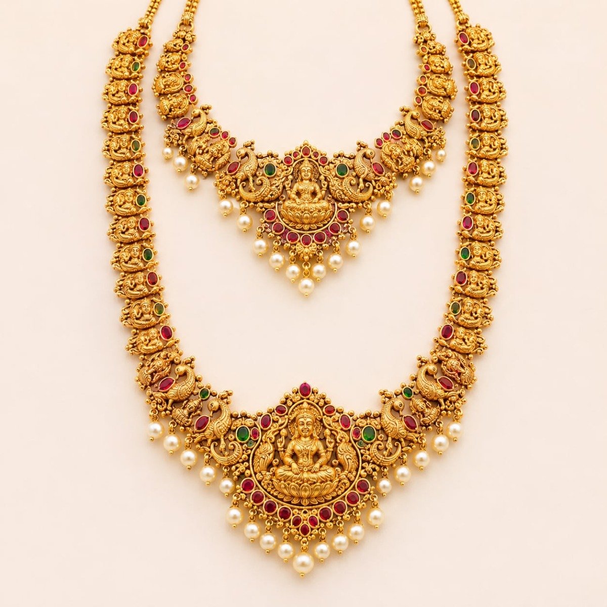 Temple Necklace and Long Haram Combo
